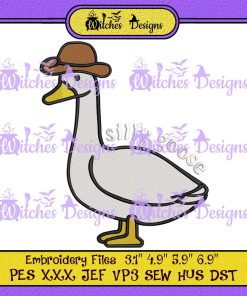 Funny Silly Goose Embroidery