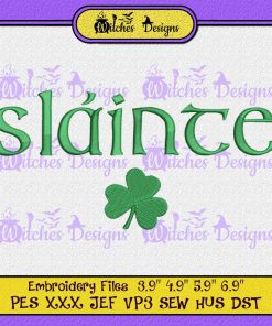 St Patricks Slainte Embroidery