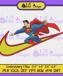 Superman Logo Nike Embroidery