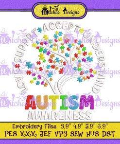 Autism Awareness Embroidery