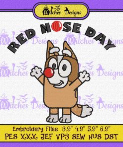 Red Nose Day Bingo Disney Embroidery