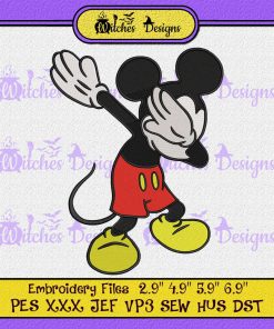 Mickey Mouse Dabbing Embroidery