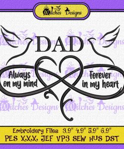 Guardian Angel Dad Embroidery