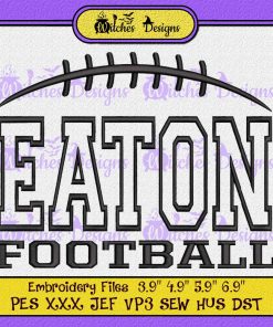 Eaton Football Dc Embroidery