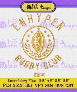 Enhypen Rugby Club Retro Embroidery