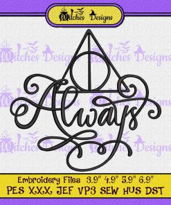 Always Harry Potter Embroidery