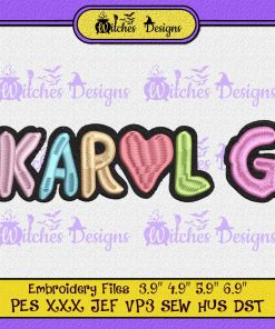 Karol G Music Embroidery