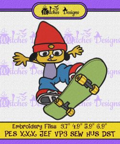 Parappa The Rapper Skateboard Embroidery