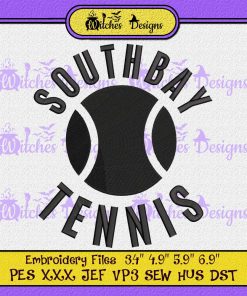 South Bay Tennis Retro Embroidery