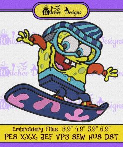 SpongeBob SquarePants Ski Embroidery