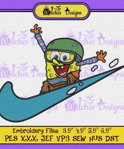 Nike SpongeBob SquarePants Funny Embroidery