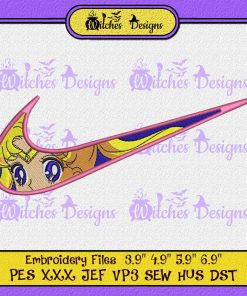 Nike Sailor Moon Embroidery