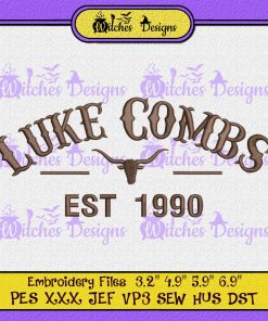 Luke Combs Embroidery