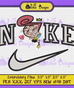 Cosmo The Fairly OddParents Logo Nike Embroidery