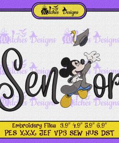 Senior 2023 Mickey Mouse Machine Embroidery