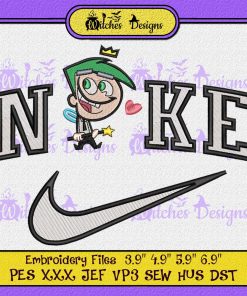 Wanda The Fairly OddParents Logo Nike Embroidery