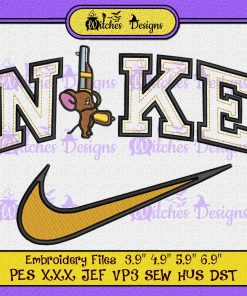 Nike Jerry Mouse Cartoon Logo Embroidery