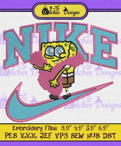 Nike SpongeBob Cartoon Logo Embroidery