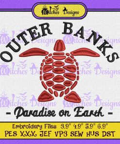 Outer Banks Paradise On Earth Embroidery