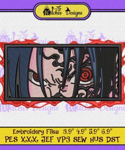 Sasuke Face Machine Embroidery Design