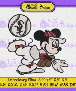 Mickey Mouse Chicago White Sox Embroidery