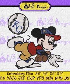 Mickey Mouse Kansas City Royals Embroidery