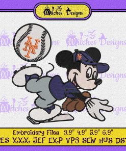 Mickey Mouse New York Mets Embroidery