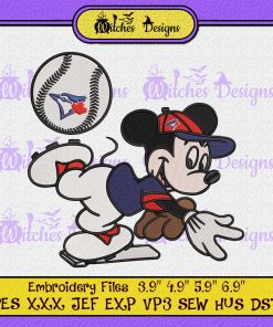 Mickey Mouse Toronto Blue Jays Embroidery