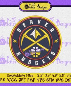 Denver Nuggets Logo NBA Embroidery
