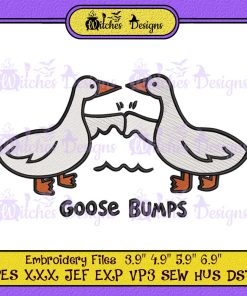 Funny Goose Animal Embroidery