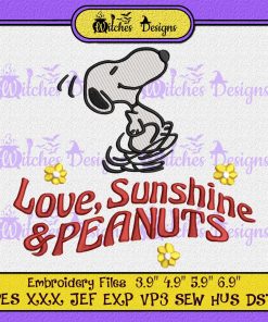 Love Sunshine & Peanuts Embroidery