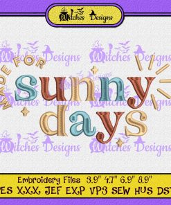 Sunny Days Summer Embroidery