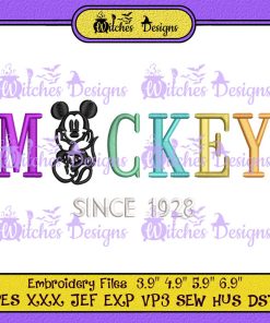 Mickey Since 1928 Embroidery