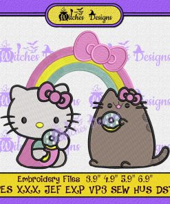 Hello Kitty x Pusheen Cute Embroidery