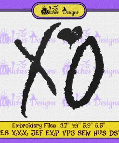 Xo The Weeknd Logo Embroidery