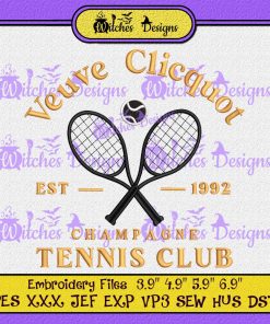 Clicquot Club Tennis Embroidery