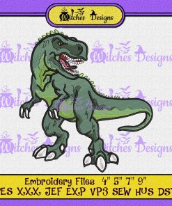 Dinosaur T-Rex Embroidery
