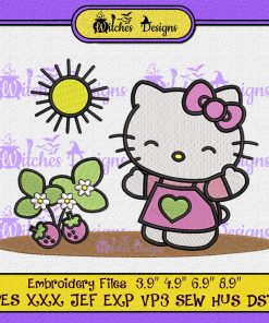 Hello Kitty Tanaka Farms Embroidery