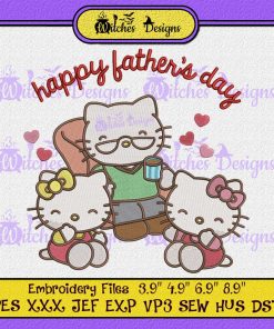 Happy Father's Day Embroidery