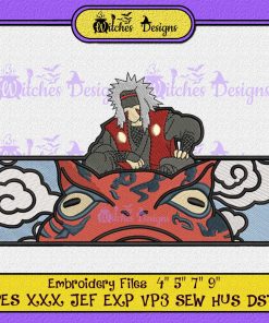 Jiraiya And Toad Embroidery