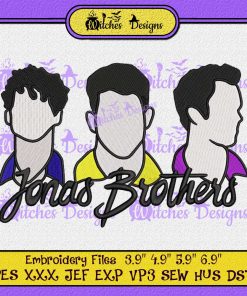 Jonas Brothers Music Embroidery