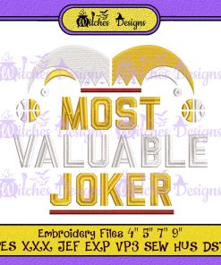 Most Valuable Joker Embroidery