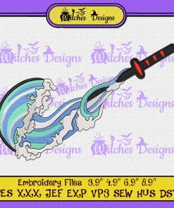 Anime Water Sword Embroidery