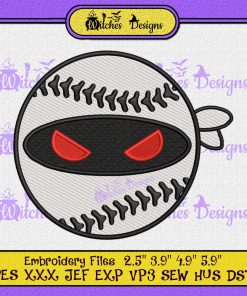 Baseball inspired by Ninja Embroidery