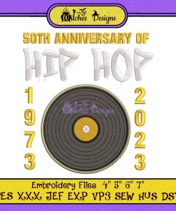 50th Anniversary Of Hip Hop Embroidery