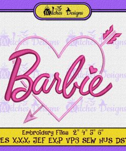 Barbie Love Heart 2023 Embroidery