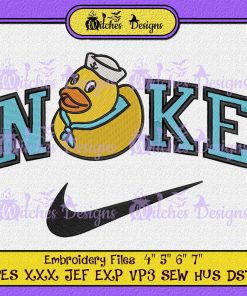 Captain Duck Nike Embroidery Design