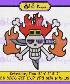 Kid Eustass Skull Embroidery