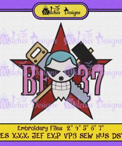 Franky BF 37 Skull Embroidery