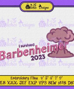 Barbenheimer 2023 Trending Embroidery